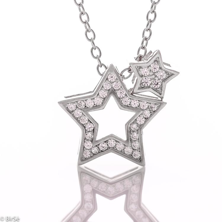 Silver necklace - Stars