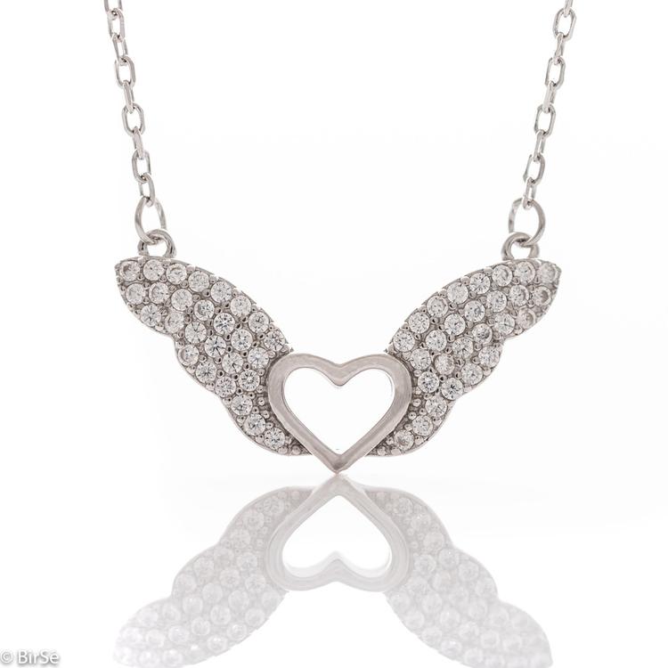 Silver Necklace - Heart