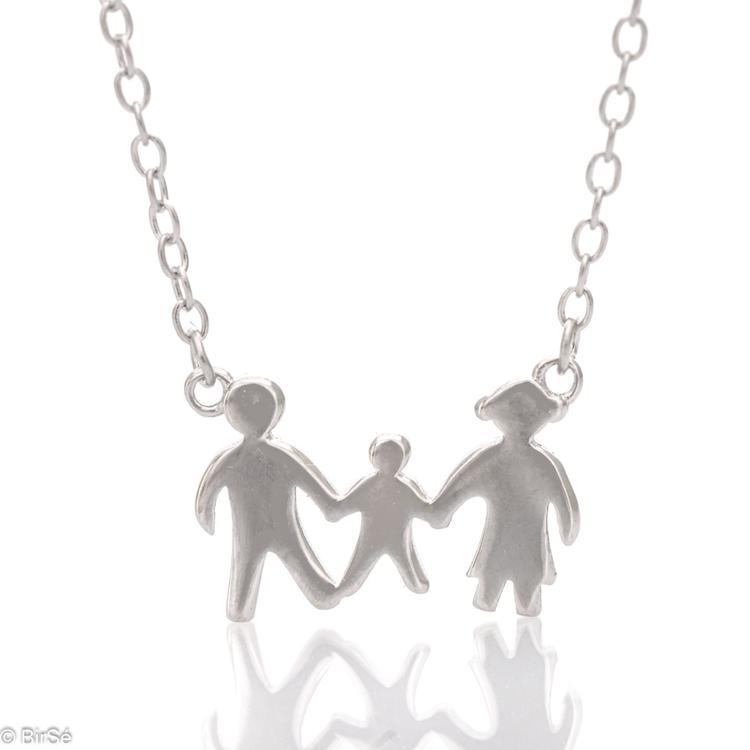 Silver necklace - FamilyLove