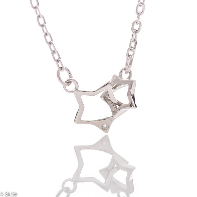 Silver necklace - Stars