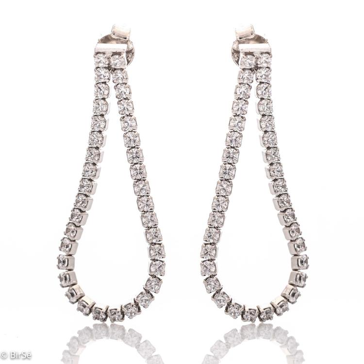 Silver earrings