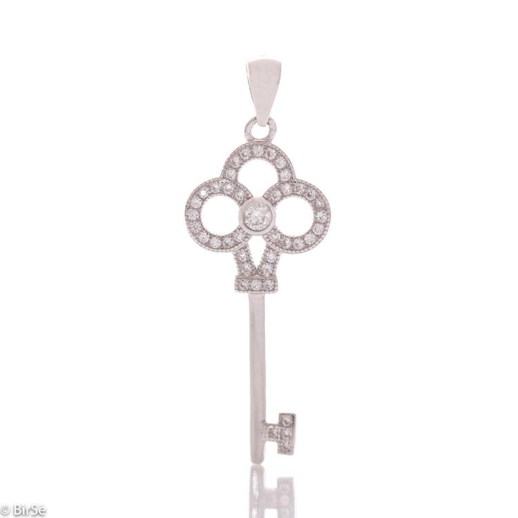 Silver Pendant - Key