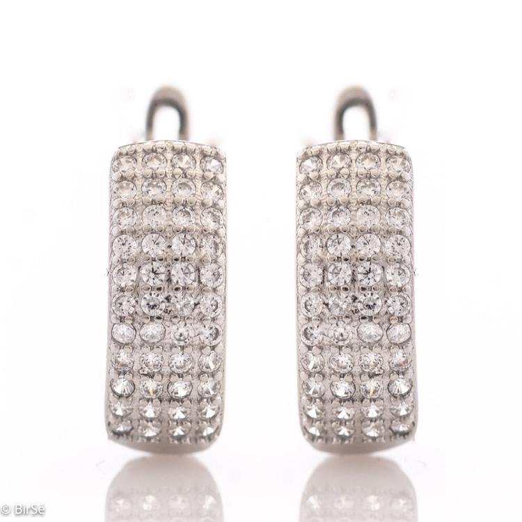 Silver earrings