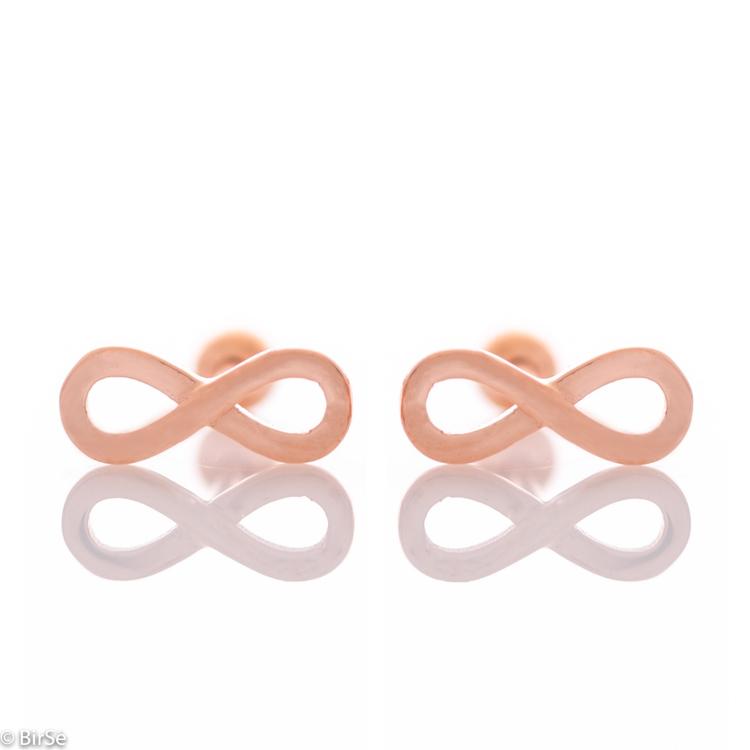 Silver earrings - Infinity 