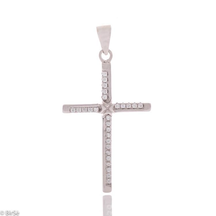 Silver Cross - Zirconia