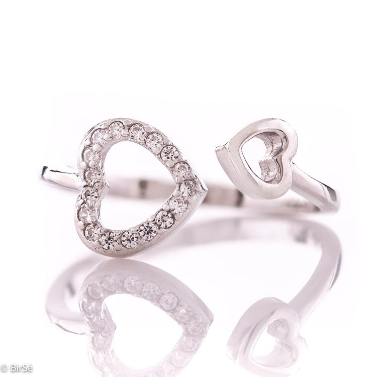 Silver Ring - Hearts