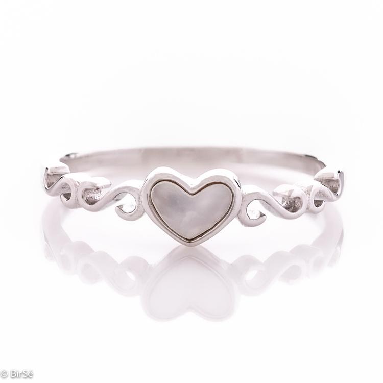 Silver ring - Heart