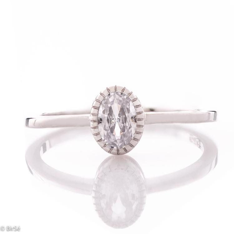 Silver Ring - Glamorous Zircon