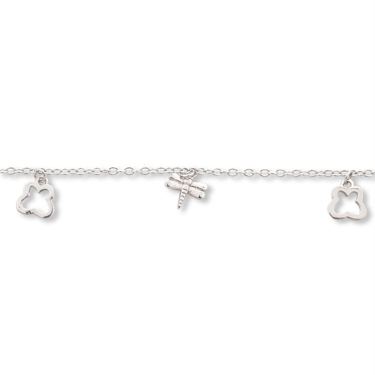 Silver ankle bracelet - Pendants