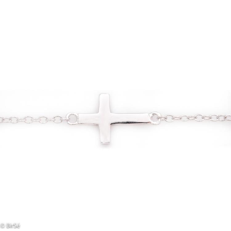 Silver bracelet - Cross