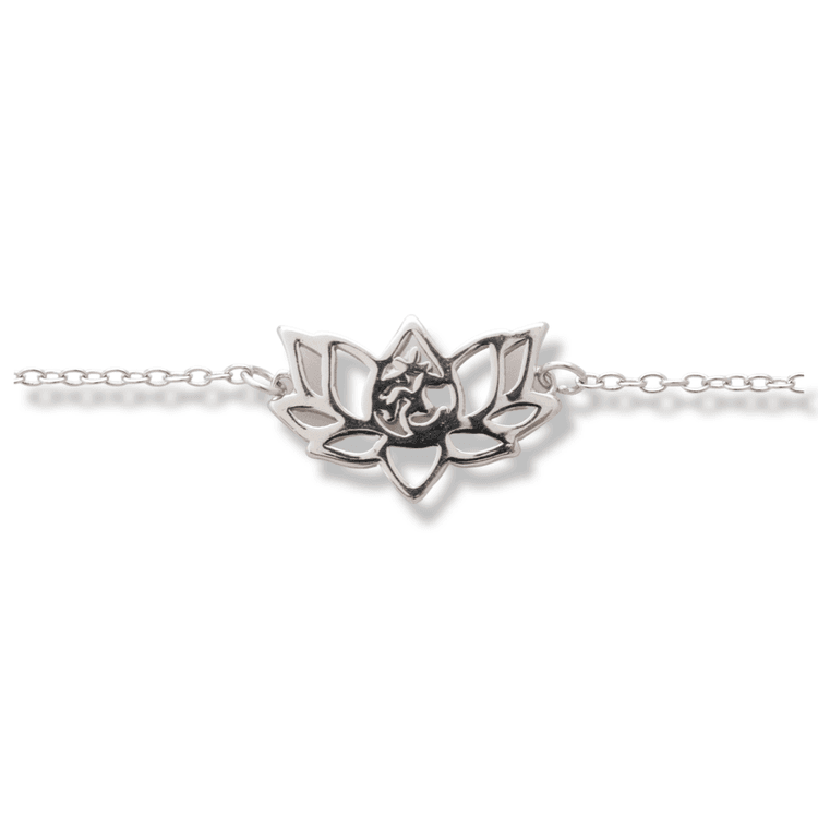 Silver bracelet - Lotus