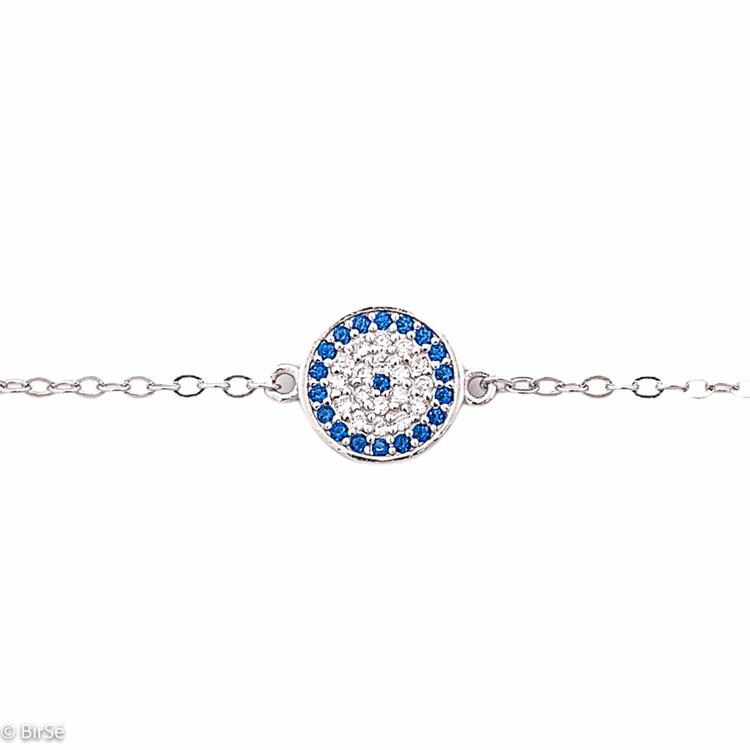 Silver bracelet - Blue eye