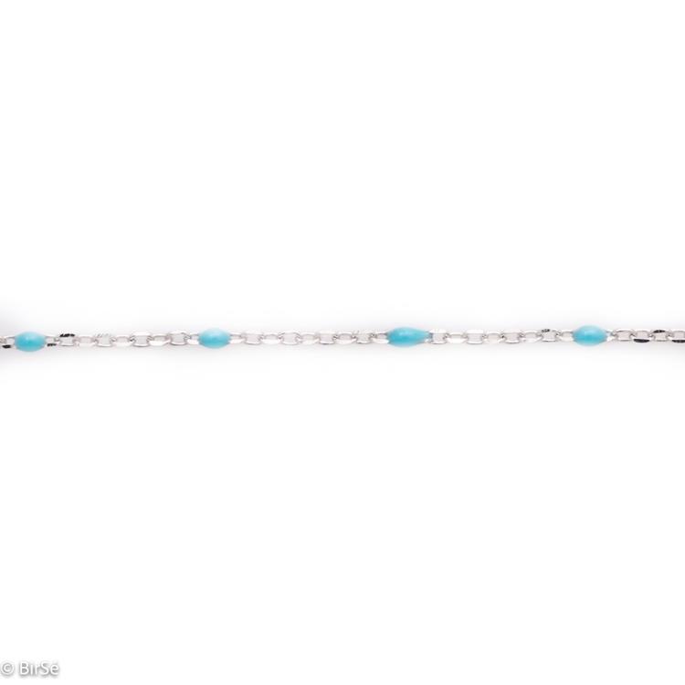 Silver bracelet - Blue