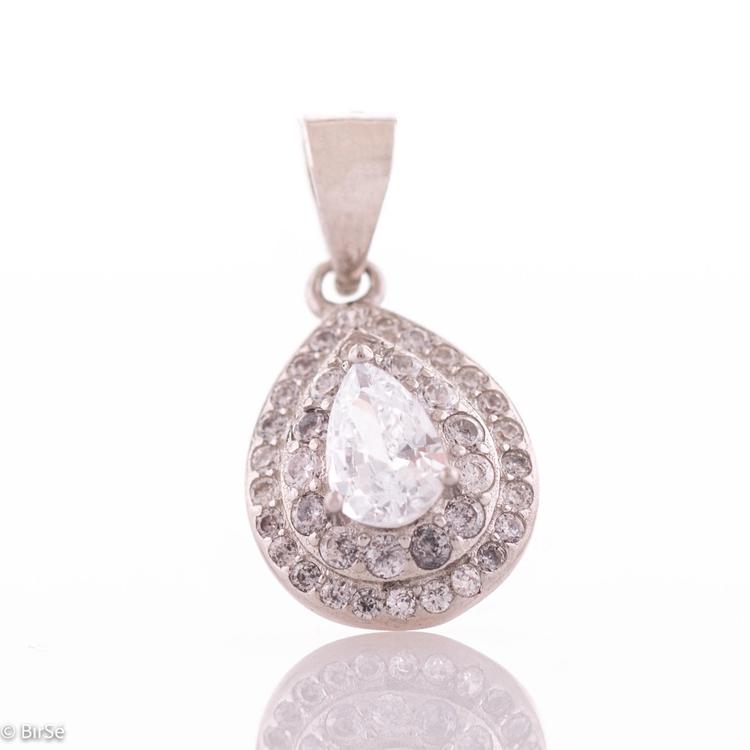 Silver pendant - Drop Splendor