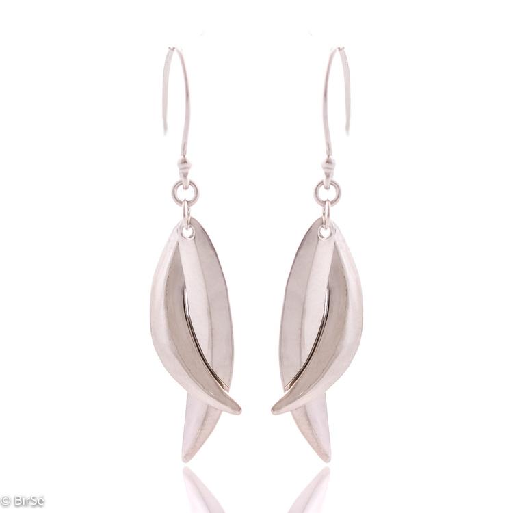 Silver earrings