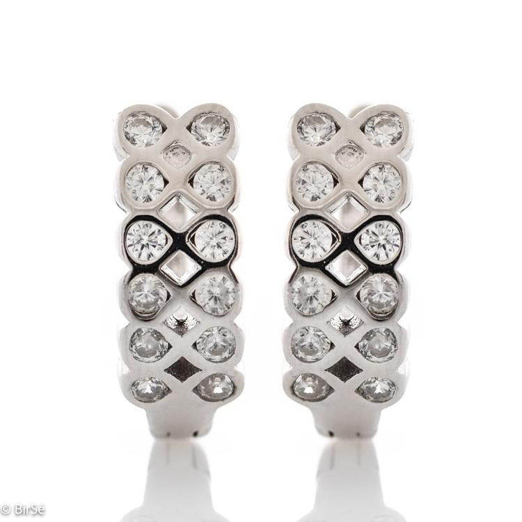 Silver earrings