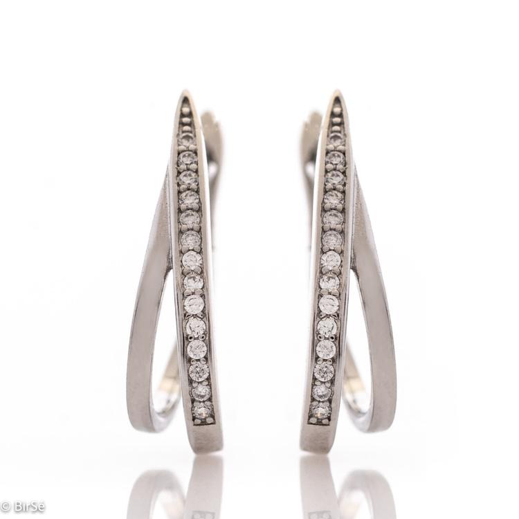 Silver earrings