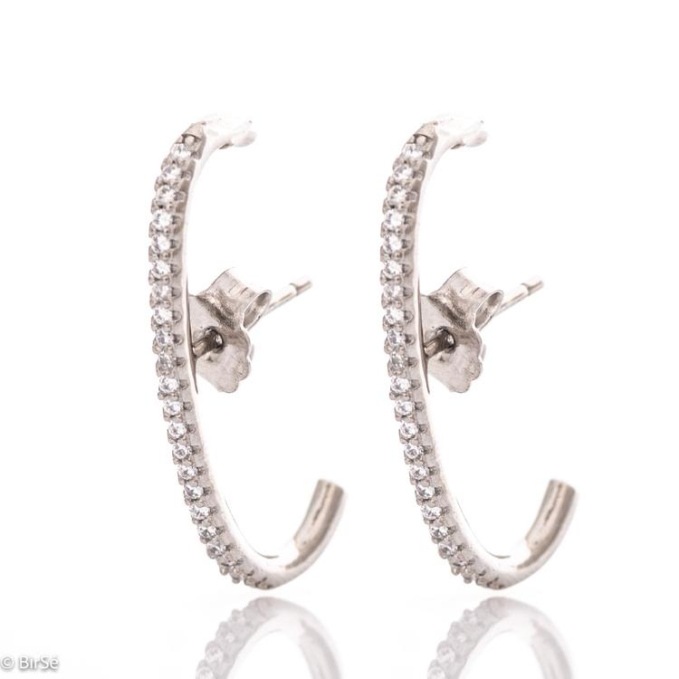 Silver earrings