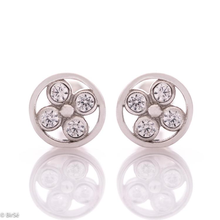 Silver earrings - Circles