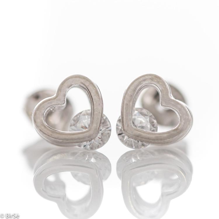 Silver earrings - Elegance