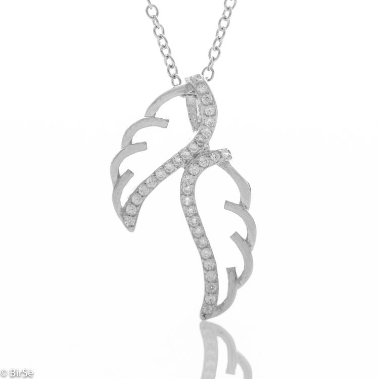 Silver Necklace - Angel's Wings