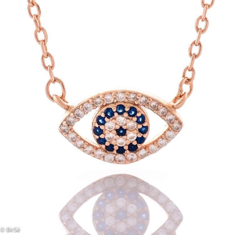 Silver Necklace - Blue Eye