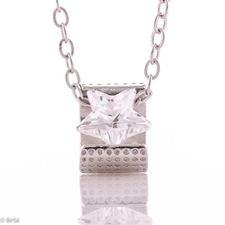 Silver necklace - Star 