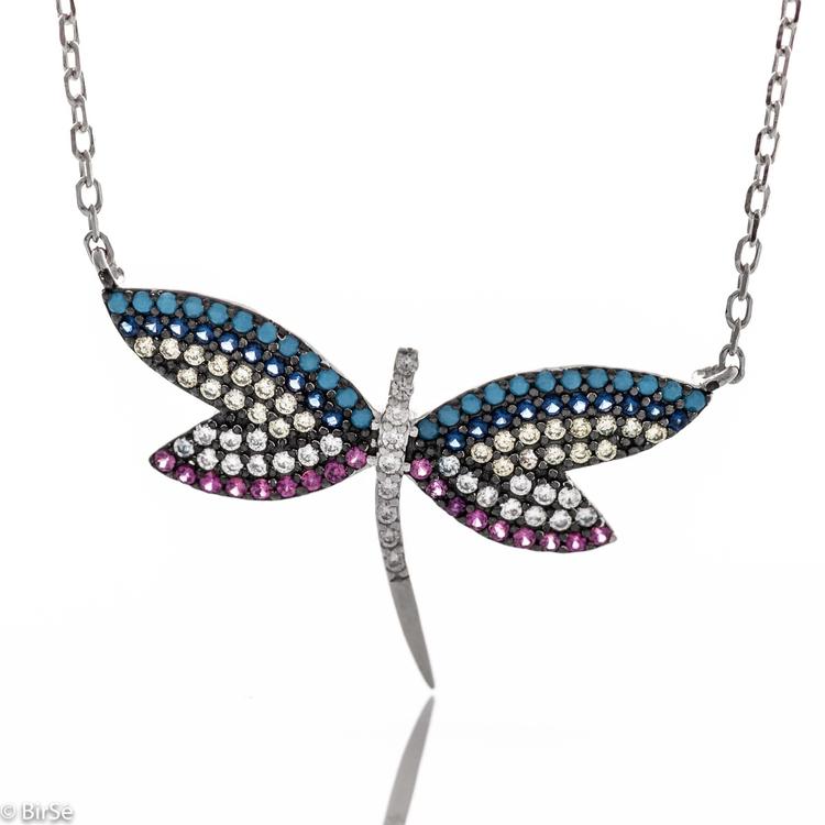 Silver necklace - Dragonfly 