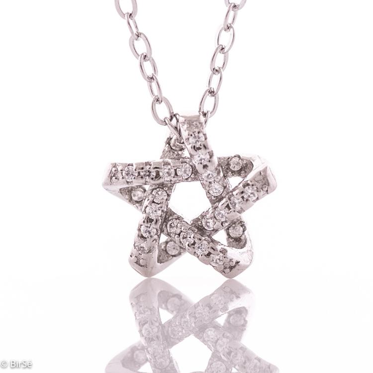 Silver Necklace - Star