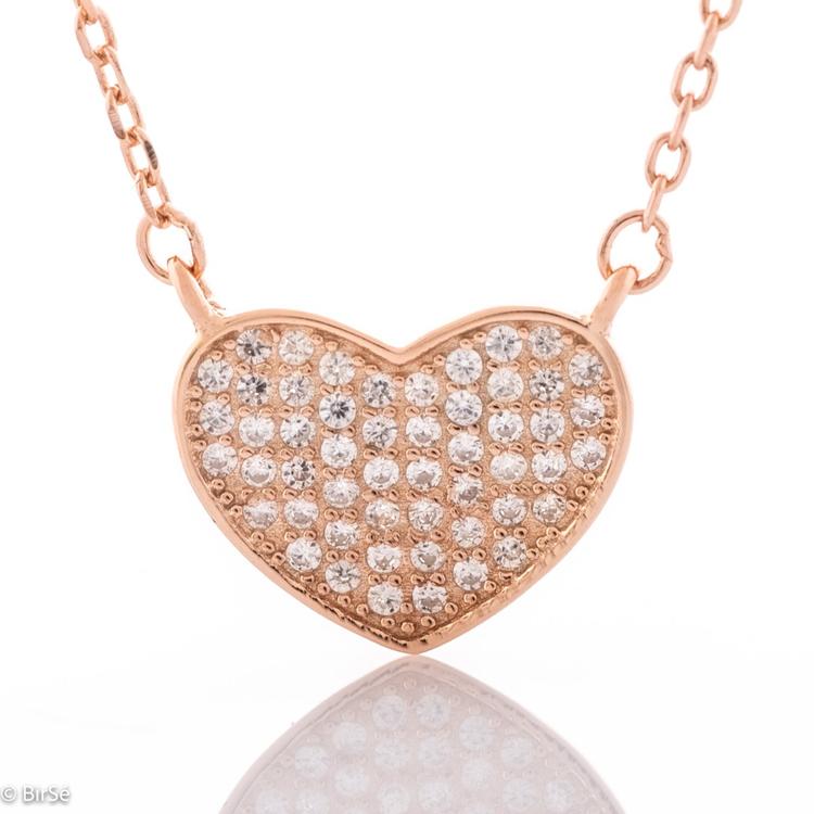 Silver Necklace - Enchanting Heart