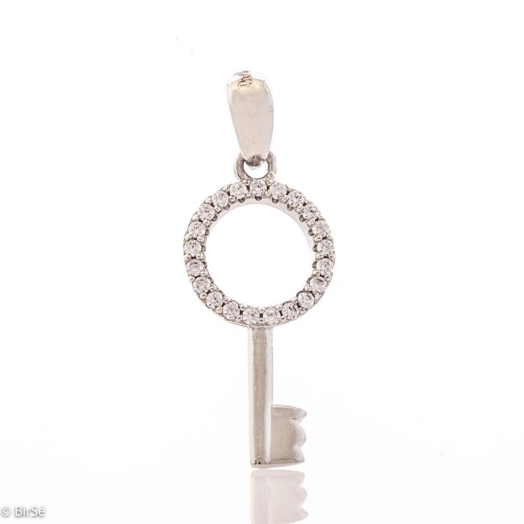 Silver Pendant - Key