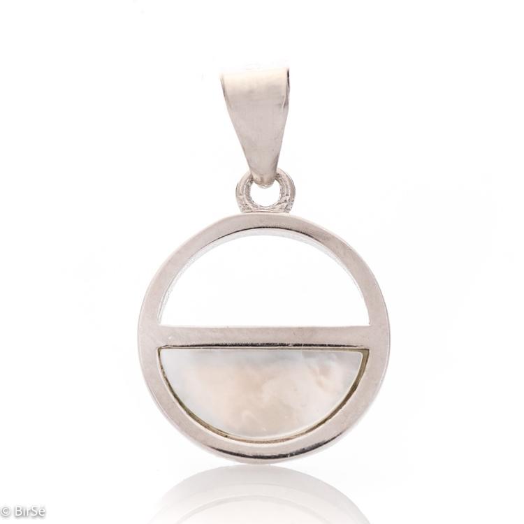 Silver pendant - Mother of pearl