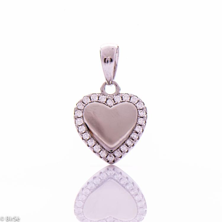 Silver Pendant - Heart