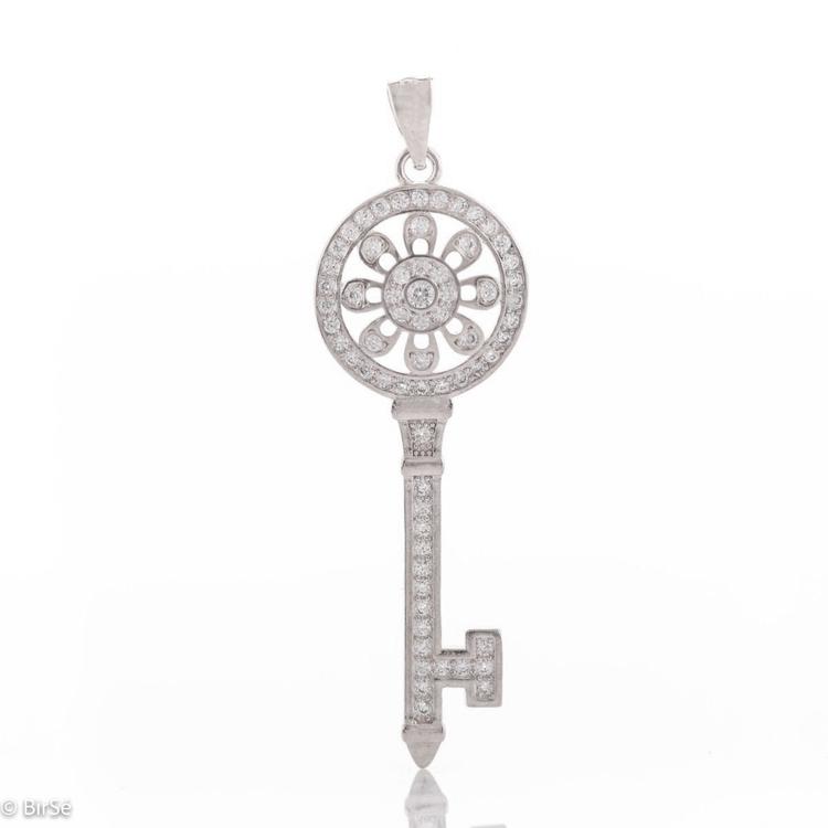 Silver Pendant - Key