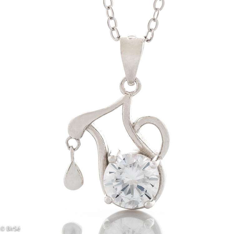 Silver necklace - Aquarius