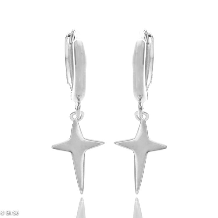 Silver Earrings - Shooting Star