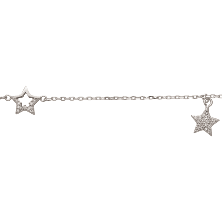 Silver bracelet - Stars 