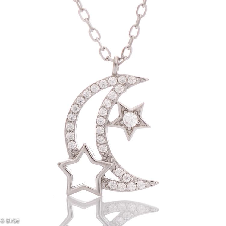 Silver necklace – Starry sky