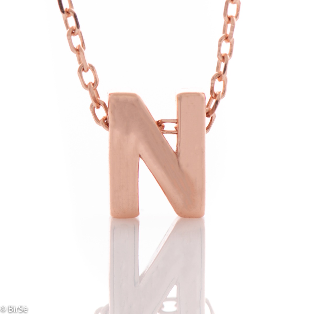 Silver necklace - letter N