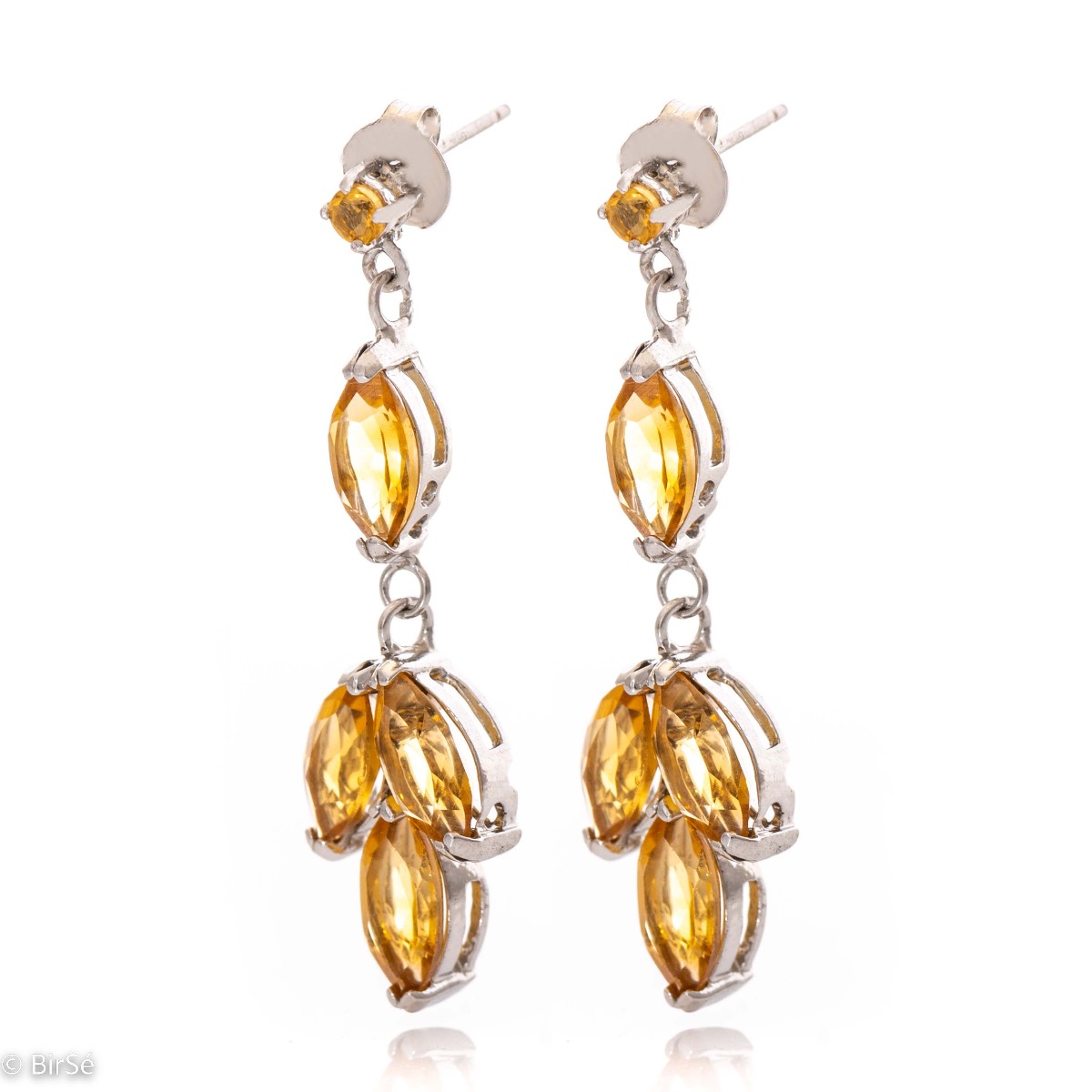 With the glow of a scorching sun and a sultry summer day, these natural citrine earrings will put you in a wonderful summer mood.