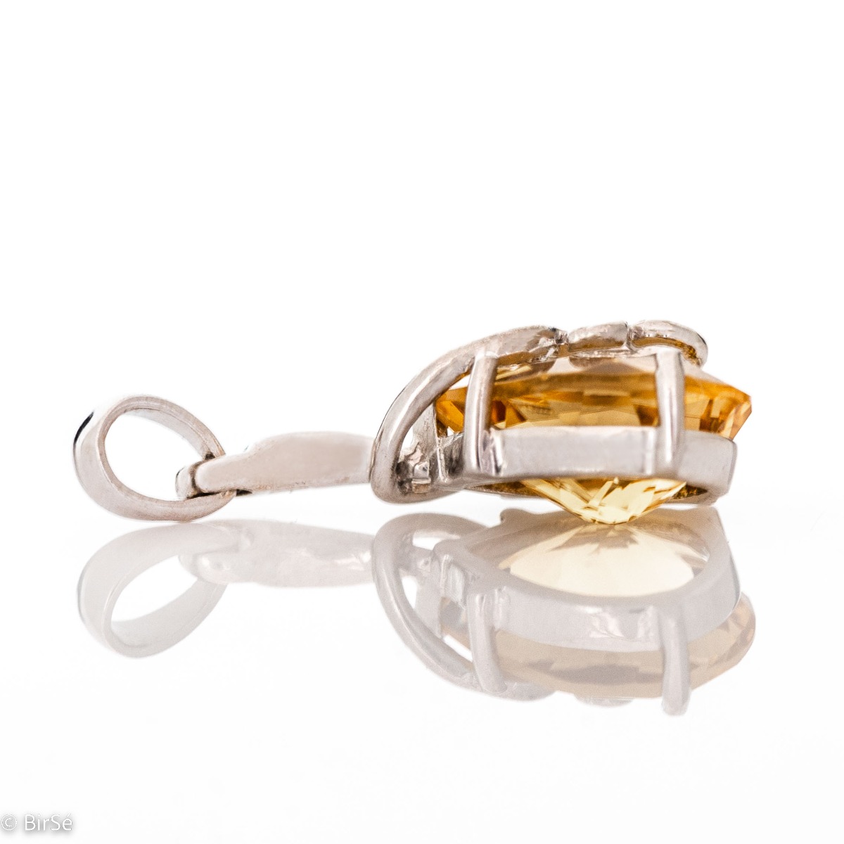 Silver pendant - Natural citrine 4,00 ct.