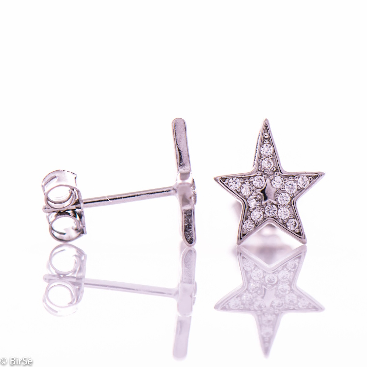 Silver Earrings - Stars