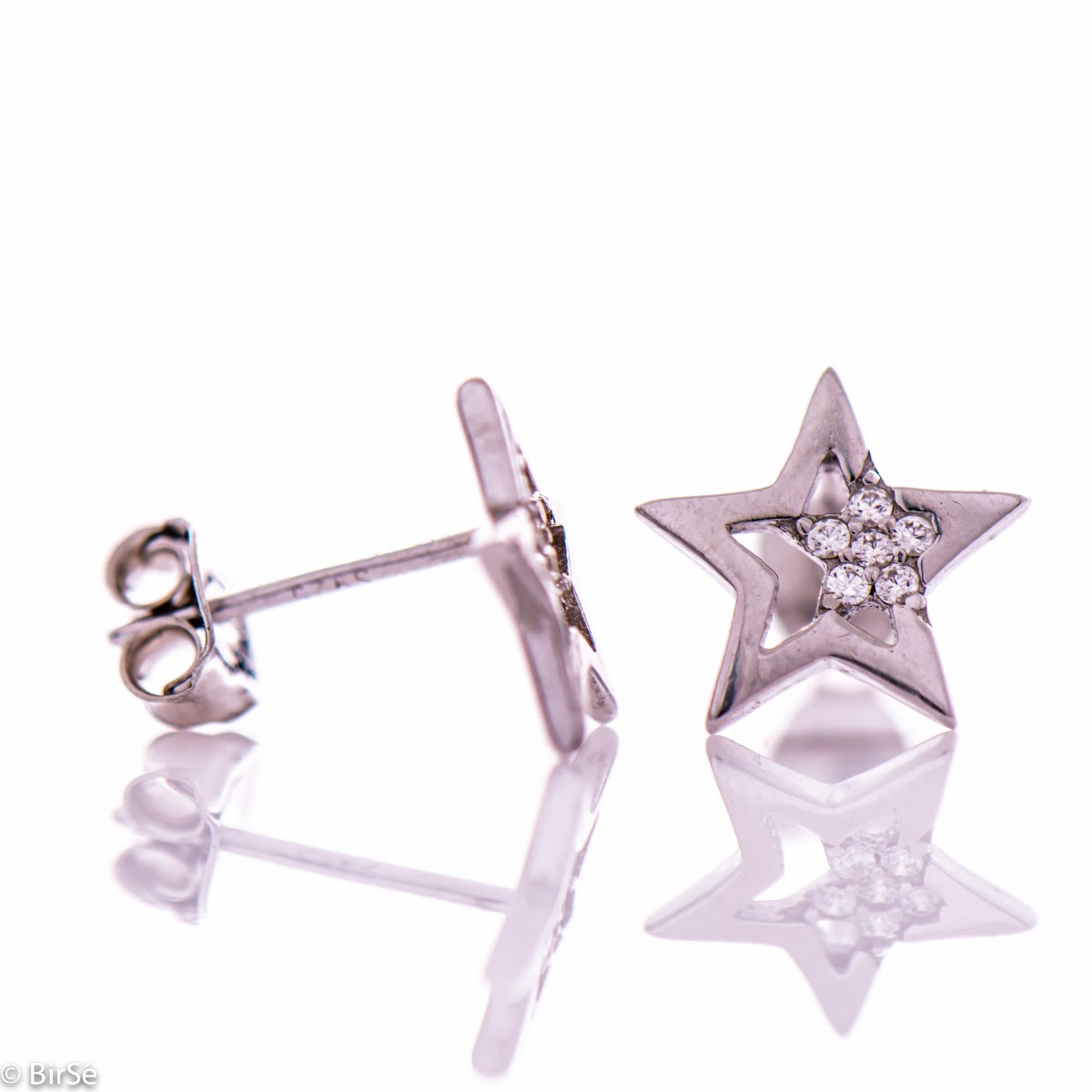 Silver Earrings - Stars