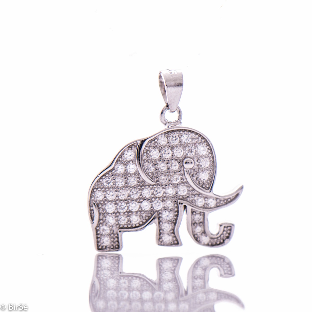 Silver pendant - Elephant  