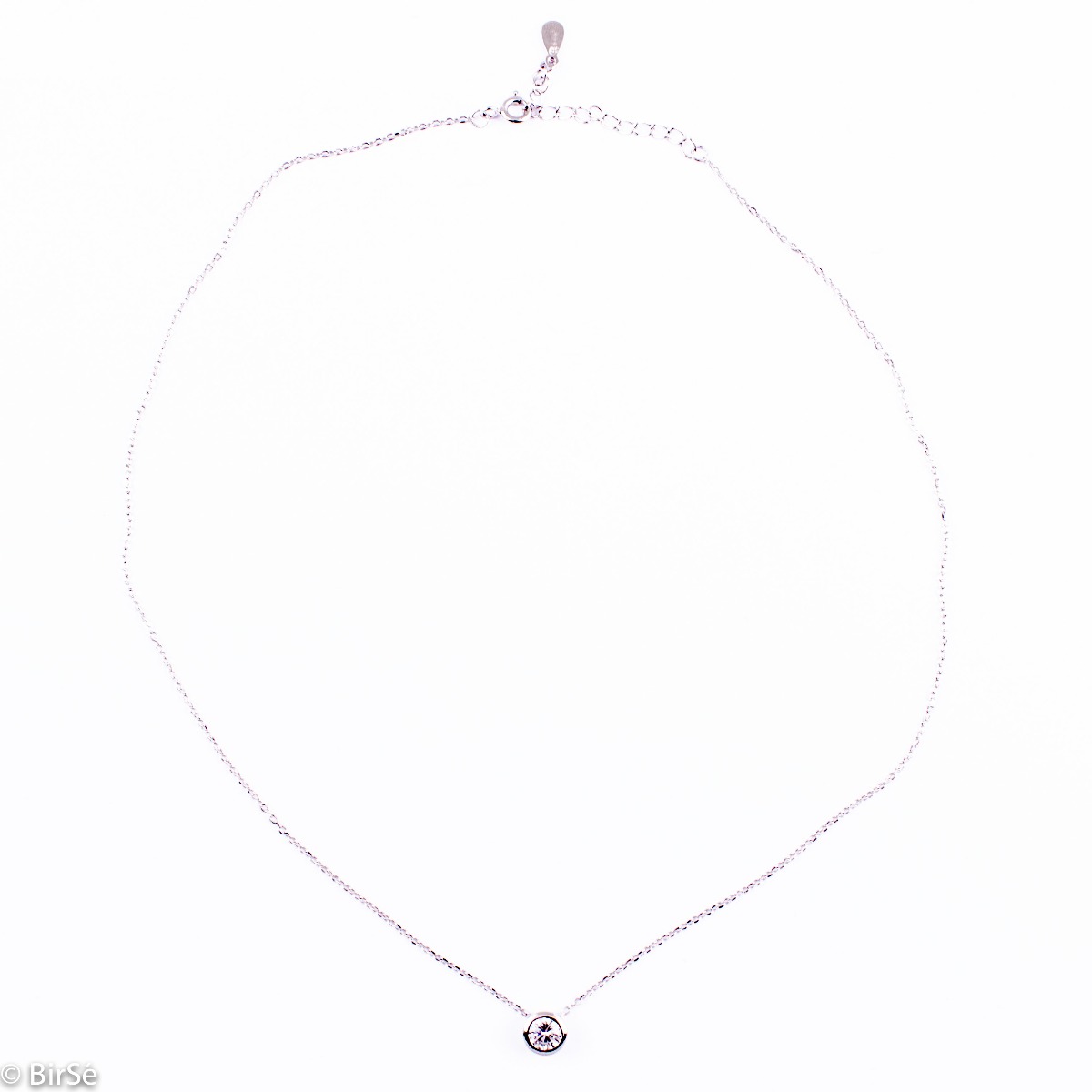 Silver necklace - Zircon 