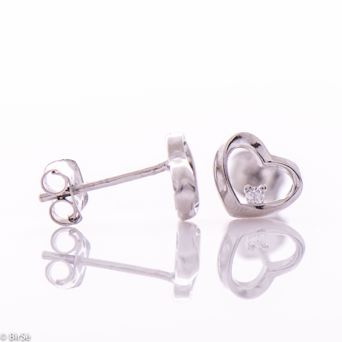 Silver Earrings - Hearts