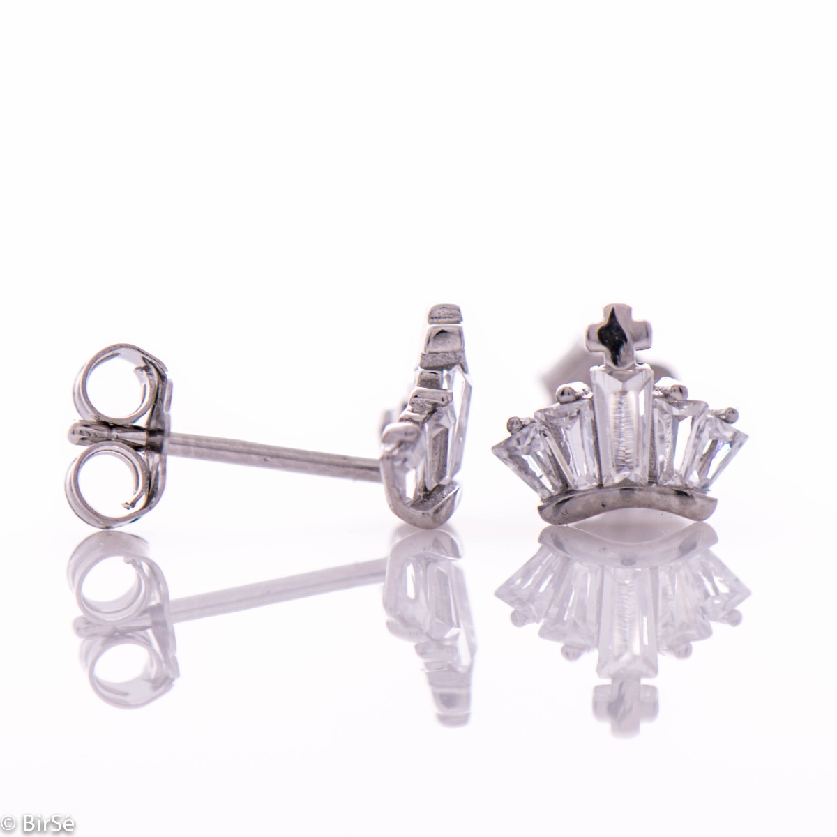 Silver earrings - Crowns