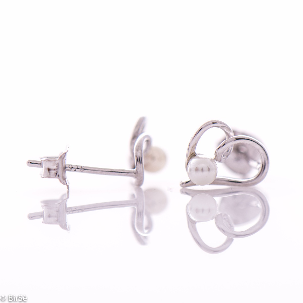 Silver Earrings - Hearts 