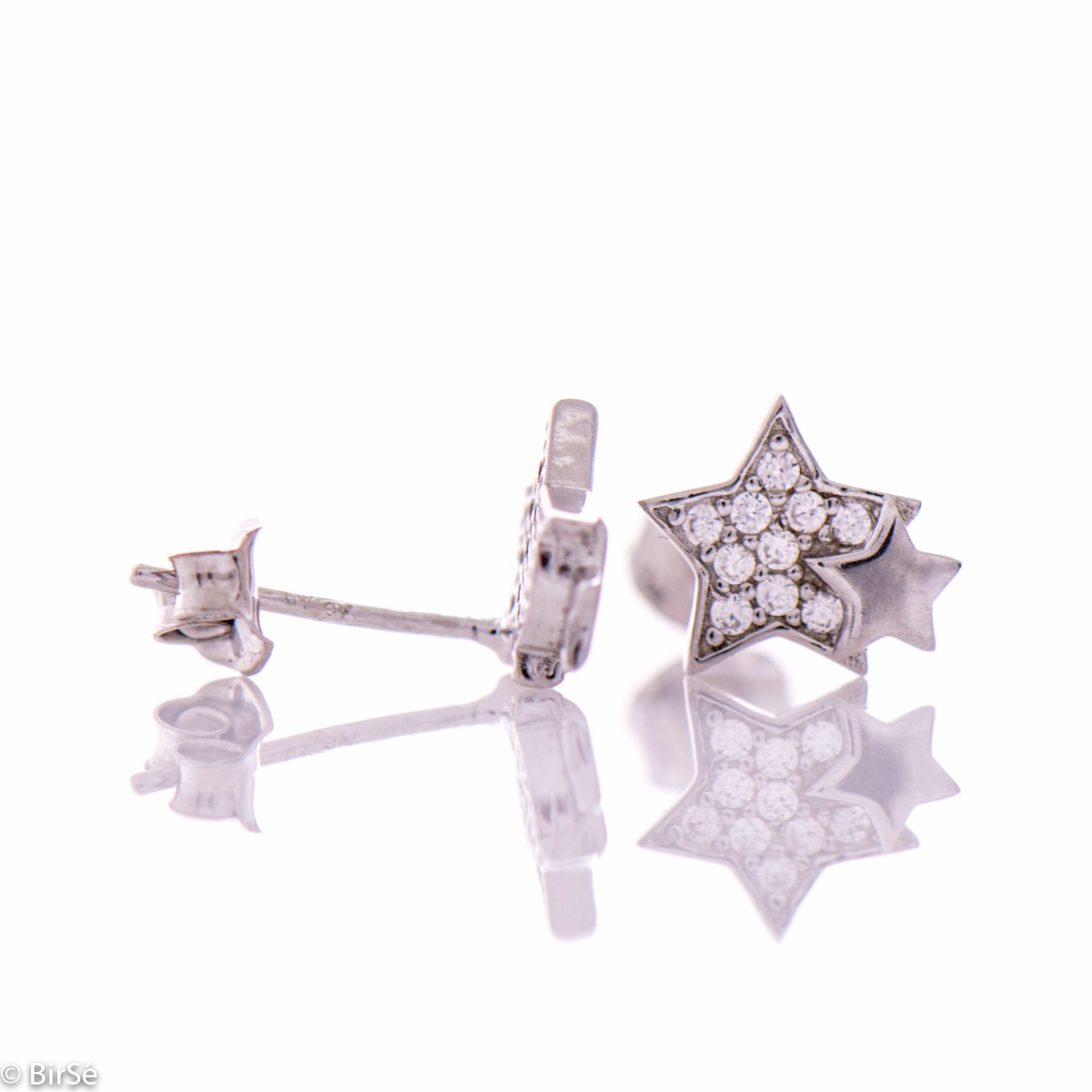 Silver earrings - Stars