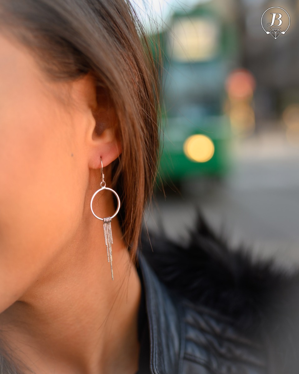 Silver earrings 